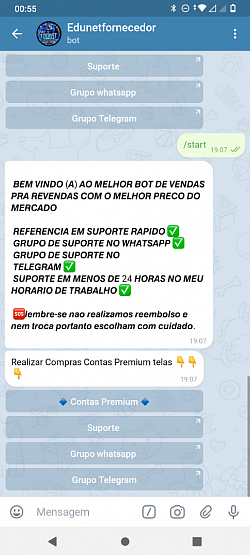 Bot Telegram venda automático 20,00 mensal